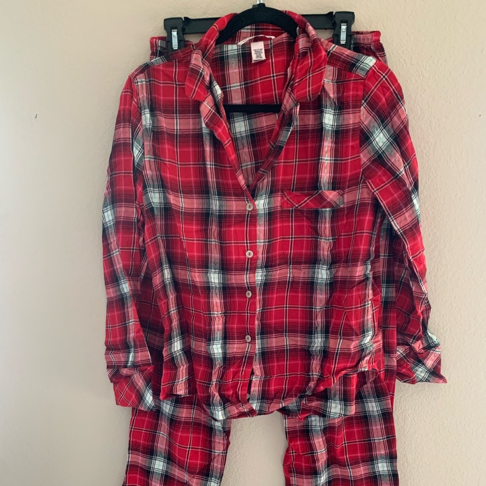 Plaid pajama set
